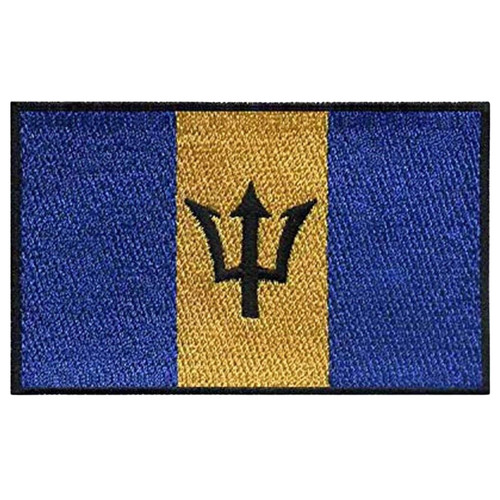 Barbados flagge aufnäher - barbados,