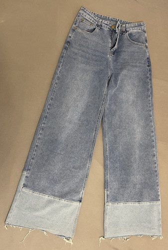 Zweifarbige damen jeans - zweifarbige,