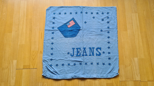 Blauer kissenbezug frottee - blauer,